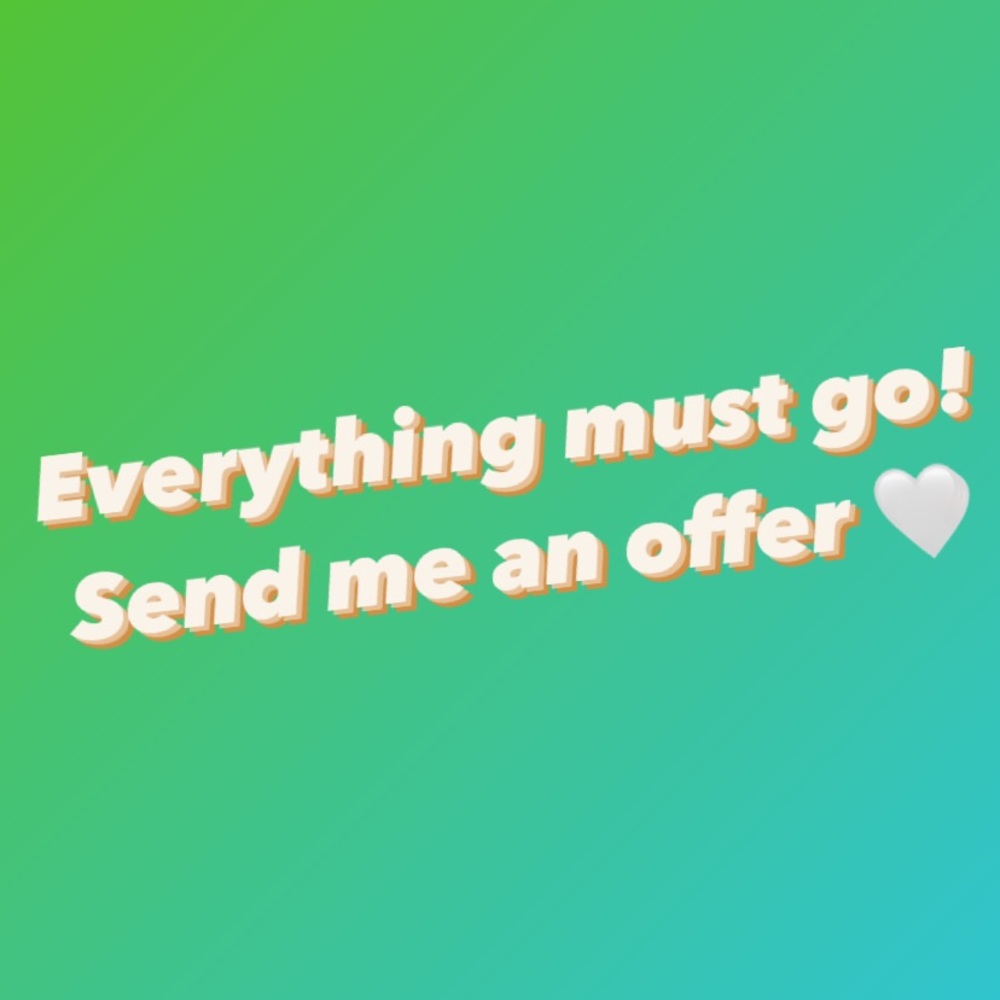 Send me an offer 💚